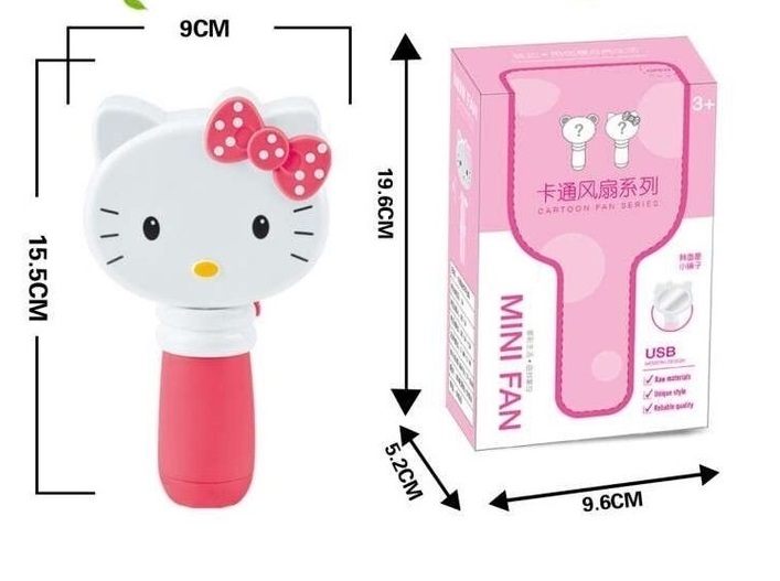 Quạt cầm tay mini hình hello kitty