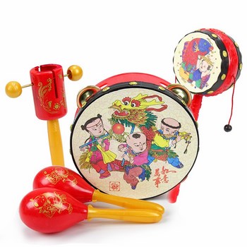 Bộ đồ chơi trống cầm tay cho trẻ 5 món