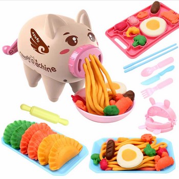 Đồ chơi đất nặn làm bún hình chú heo