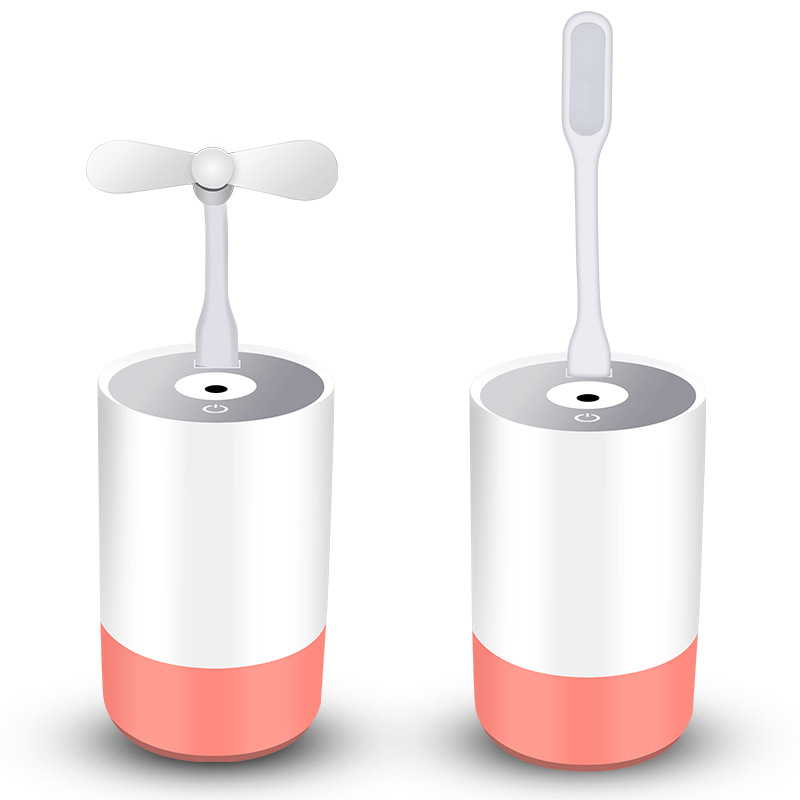 Máy tạo độ ẩm có quạt mini và đèn