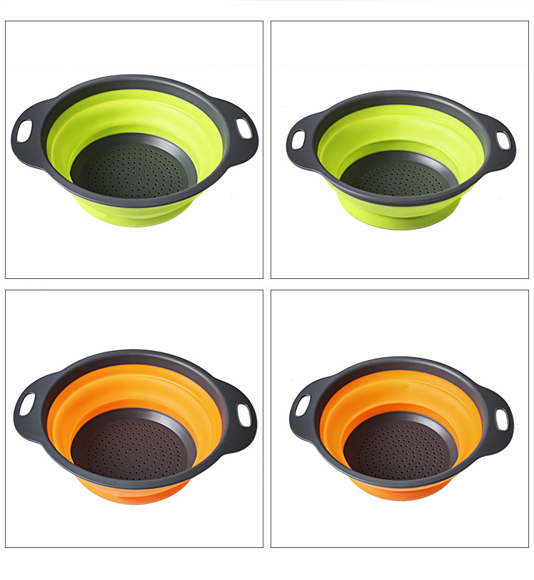 Combo 2 rổ xếp gọn hình tròn (1 lớn + 1 nhỏ)