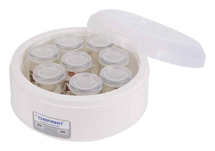 Máy làm sữa chua 8 cốc thủy tinh Chefman CM-302T