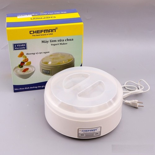 Máy làm sữa chua Chefman tặng kèm 16 cốc bằng nhựa