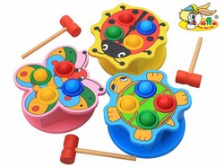 Bộ đồ chơi đập cá bằng gỗ