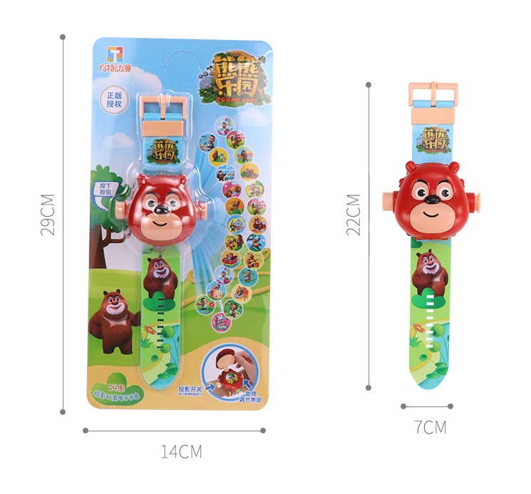 Đồng Hồ Hoạt Hình Điện Tử Chiếu Hình 3D