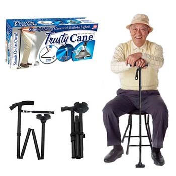 Gậy trusty cane có thể gập lại với 3 dẫn