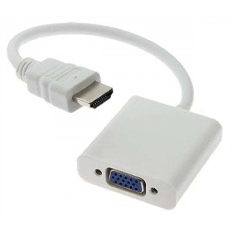 Cáp chuyển đổi HDMI ra VGA (ko có cáp audio 3.5 2 đầu)