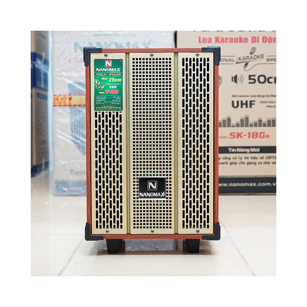 Loa kéo mini Nanomax T-10 Bass 25cm-200W