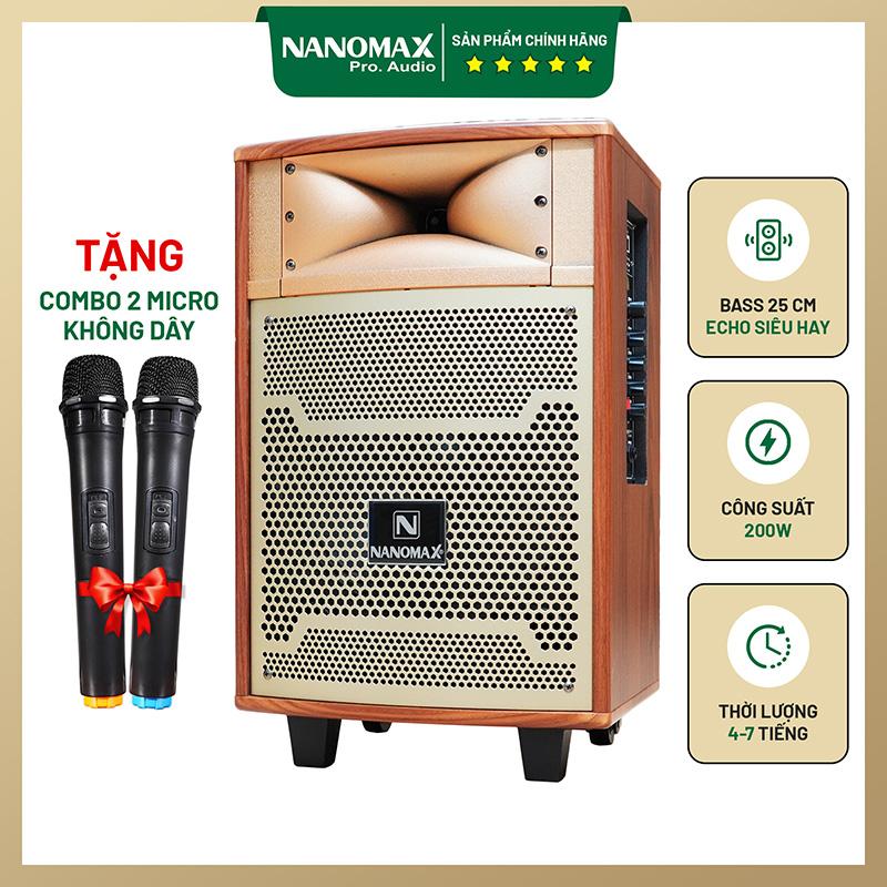 Loa kéo Nanomax S-10B Bass 25cm