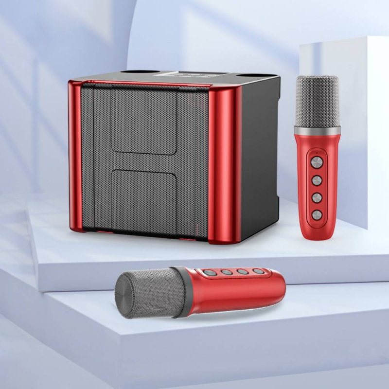 Loa karaoke ys-111 kèm 2 micro không dây mini