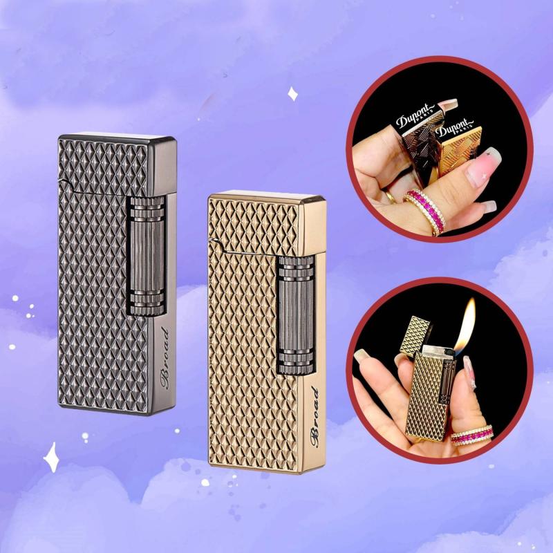 Bật lửa Dupont mini vân kim cương M-51 (có hộp) gas