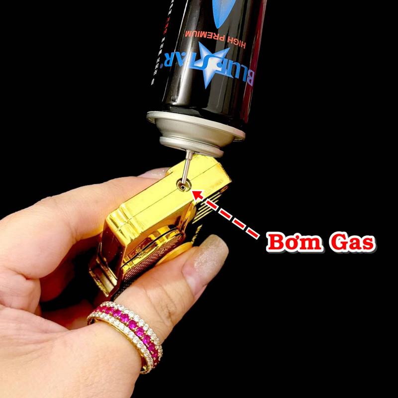 Bật lửa súng con quay 2 chế độ lửa M913 fullbox xài gas
