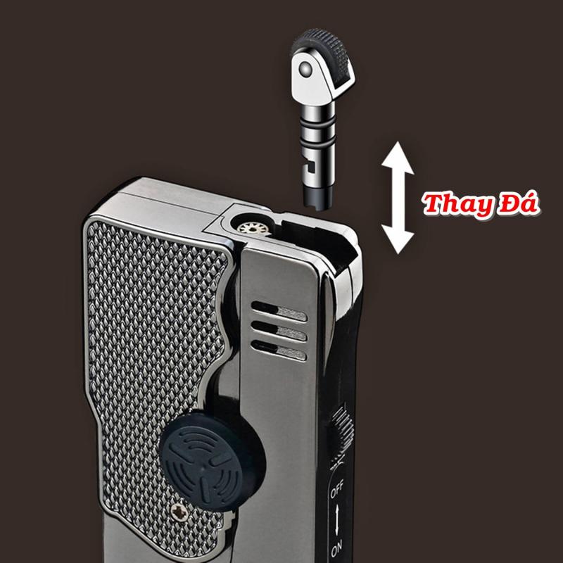 Bật lửa súng con quay 2 chế độ lửa M913 fullbox xài gas