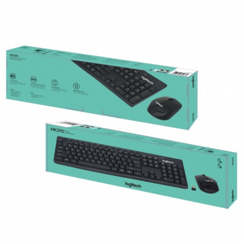 Combo bàn phím chuột không dây Logitech MK290
