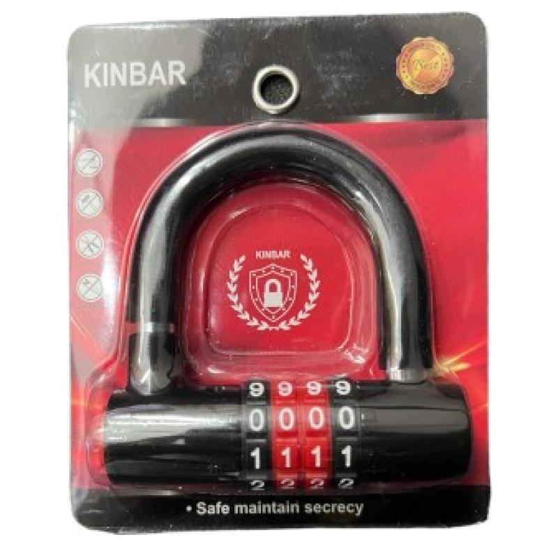 Ổ khóa số chữ U Kinbar (4 Số) bọc nhựa