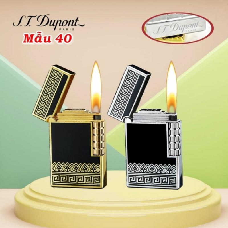 Bật lửa dupont hoa văn trái tim m-40 gas