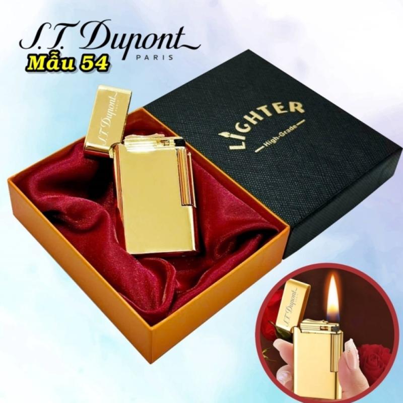Bật lửa Dupont trơn bóng M-54 có hộp xăng