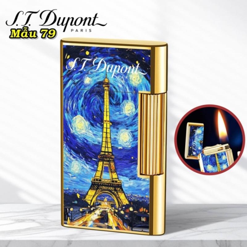 Bật lửa Dupont hình tháp Eiffel Paris M-79 xăng