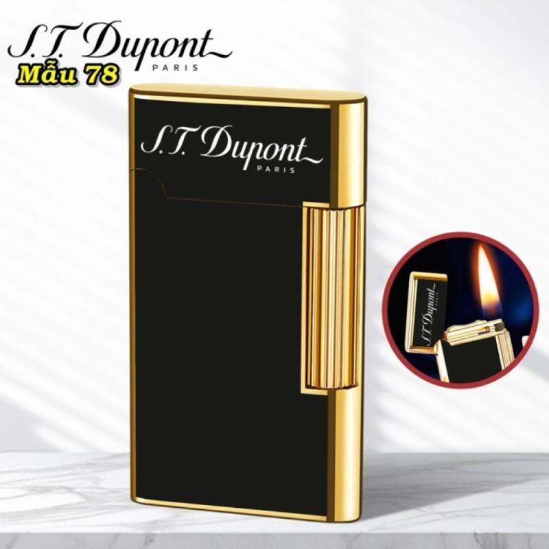 Bật lửa Dupont vàng đen M-78 xăng