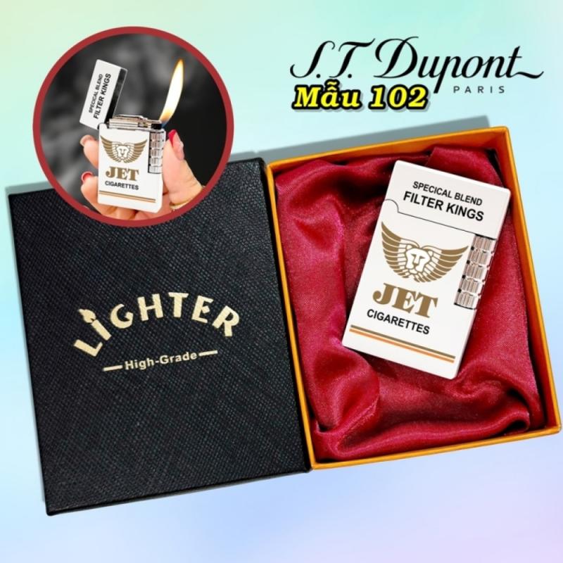 Bật lửa Dupont hình gói thuốc Jet M-102 có hộp gas