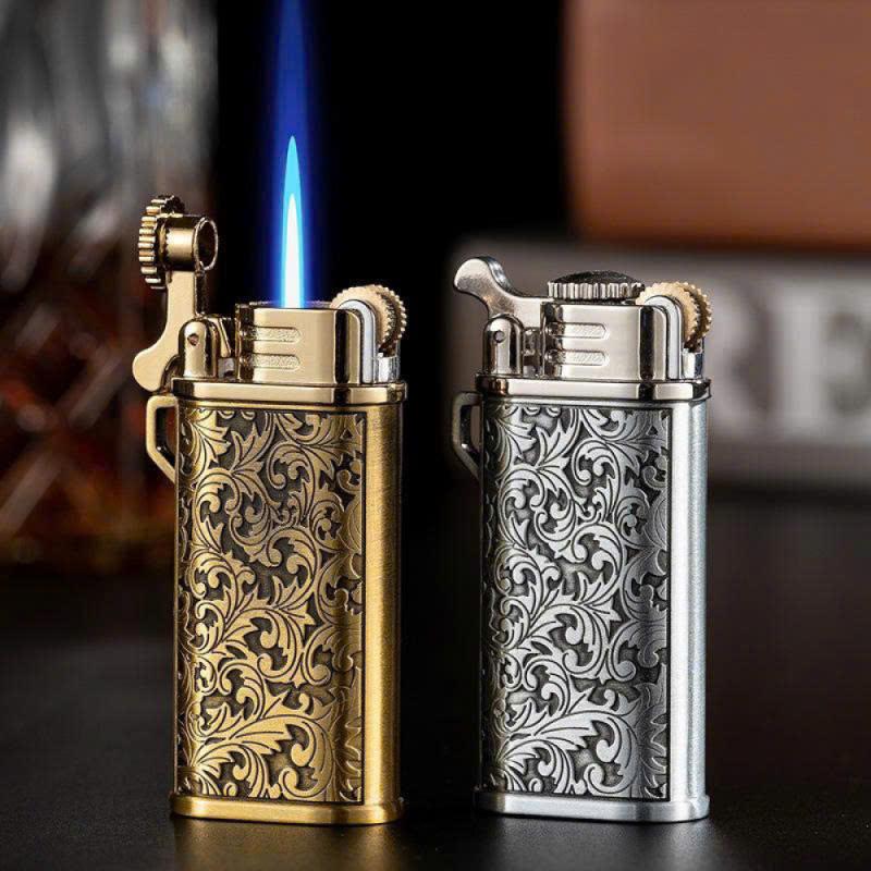Bật lửa Chief rảnh tay hoa văn kim loại gas