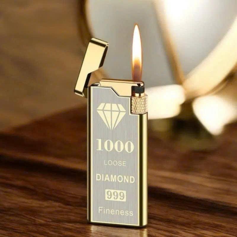 Bật lửa Promise PR-999 siêu mỏng đánh lửa ngang kim loại