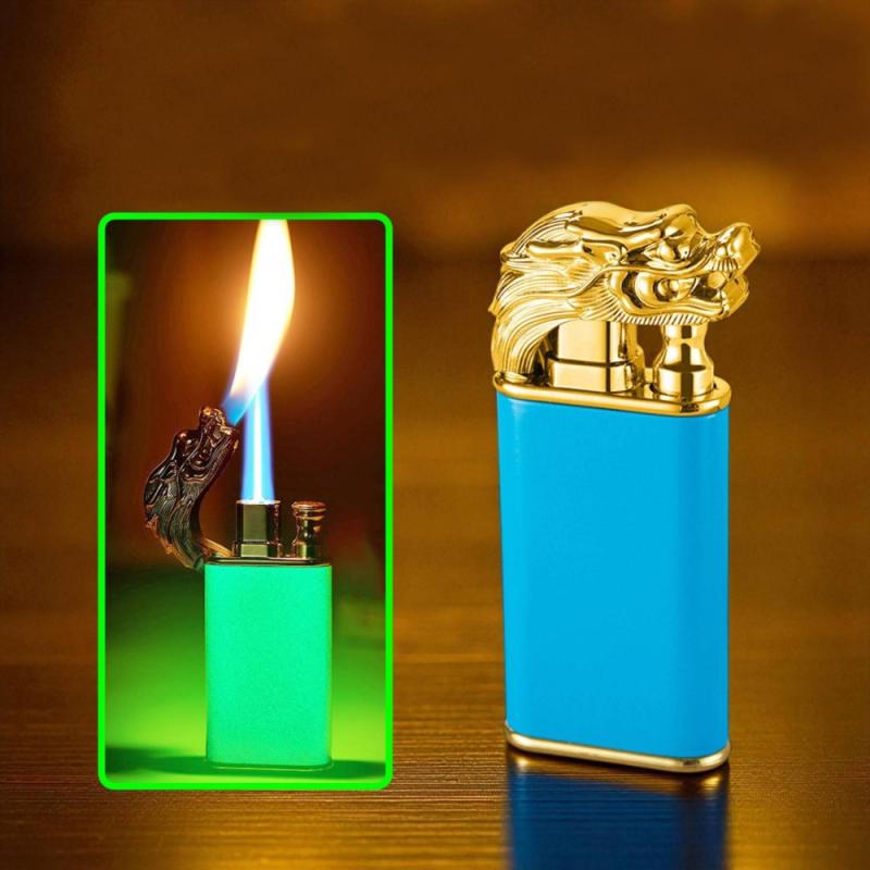Bật lửa 2 chế độ lửa đầu rồng DP416 dạ quang phát sáng