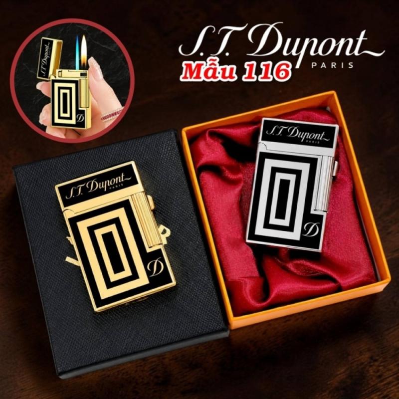 Bật lửa dupont 2 chế độ lửa chữ d m-116 (s.t. dupont) (có hộp) - (xài gas)