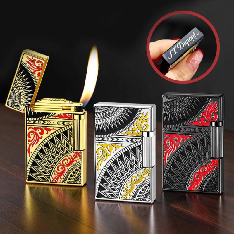 Bật lửa Dupont hoa văn Mandala dập nổi M-124 - xài gas