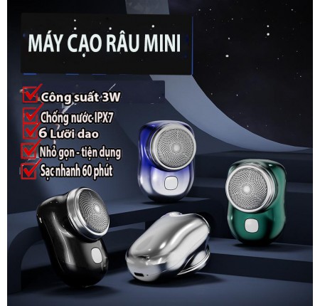 Máy cạo râu mini T06 bỏ túi 6 lưỡi