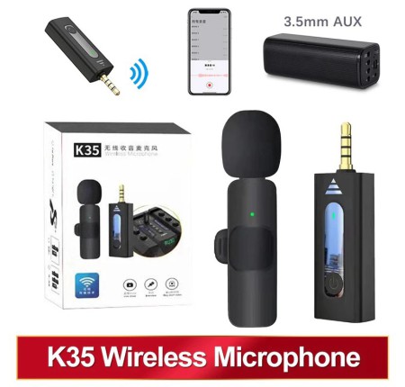 Micro thu âm live stream youtube K35 jack 3.5mm