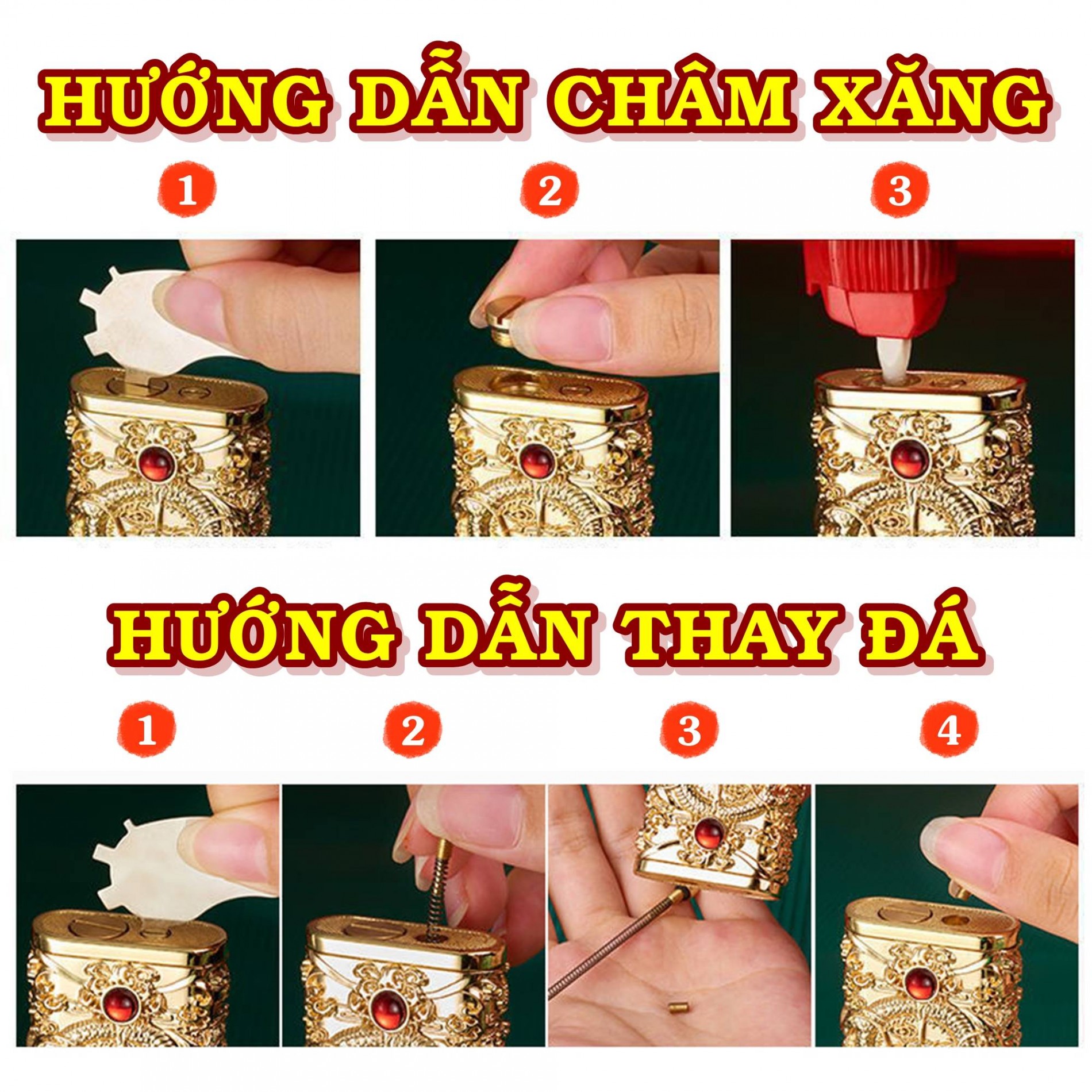 Bật lửa xăng đá Zorro z850 vân kim cương (có hộp) - (xài xăng)